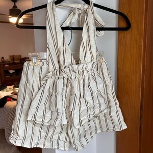 Princess Polly Striped Halter Top and Shorts Set